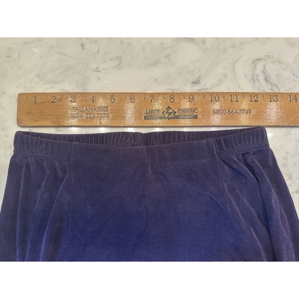 Chicos Travelers Purple 2 Piece Set Tunic Pants Women M Petite Travel Resortwear - Picture 7 of 13